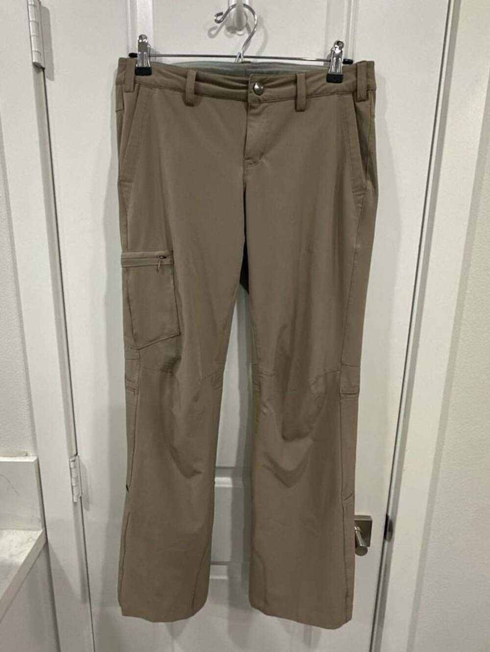 REI Cargo Hiking Pants Size 4 Petite Tan Stretch Outdoor Quick Dry